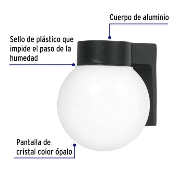 ARBOTANTE TIPO GLOBO (1X, E26) ARB-001S - Imagen 2