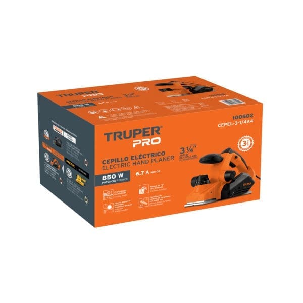 CEPILLO ELECTRICO 3-1/4", 850 W, PROFESIONAL, TRUPER - Imagen 3