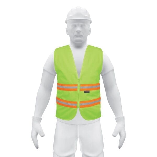 CHALECO DE SEGURIDAD CON CIERRE VERDE TRUPER