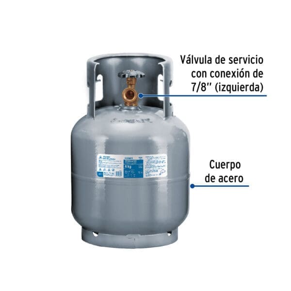 TANQUE DE GAS DE 4 KG, FOSET - Imagen 2