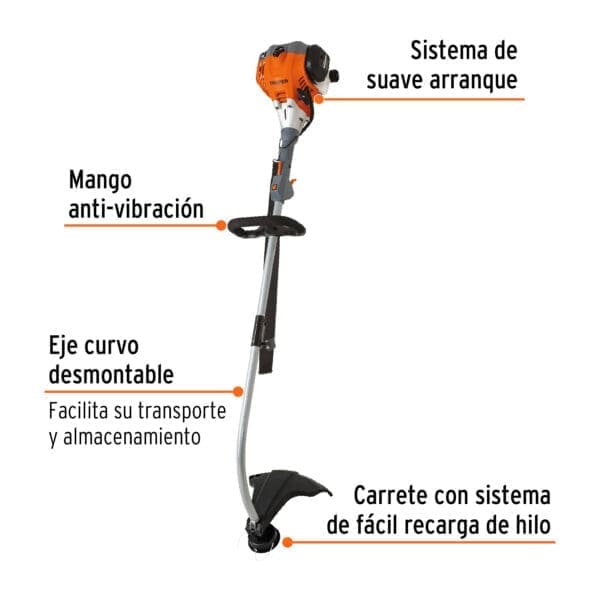 DESBROZADORA A GASOLINA 1 H.P - 17" CURVA TRUPER - Imagen 2