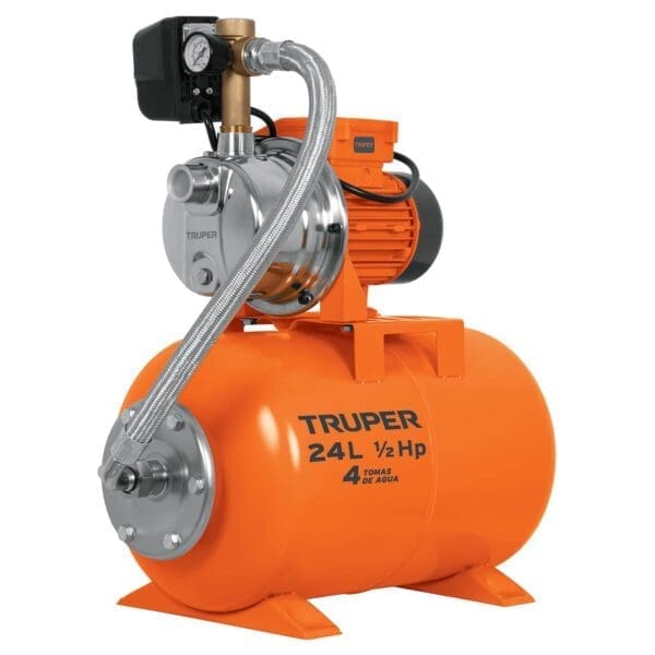 BOMBA HIDRONEUMATICA DE 1/2 HP 24 L TRUPER