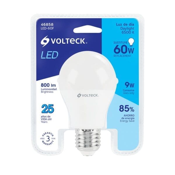 LAMPARA LED T/ BULBO 9 W VOLTECK - Imagen 3