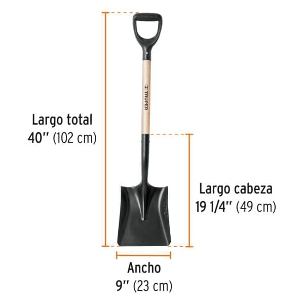 PALA CUCHARONA NEGRA TRUPER - Imagen 2