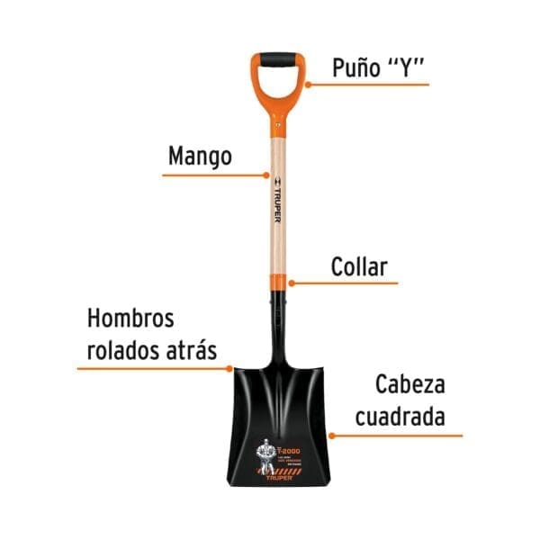 PALA CUCHARONA NARANJA TRUPER - Imagen 3