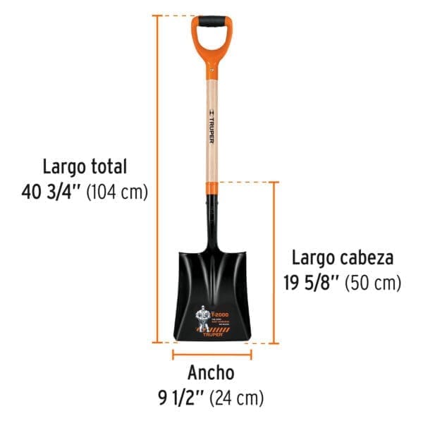 PALA CUCHARONA NARANJA TRUPER - Imagen 2