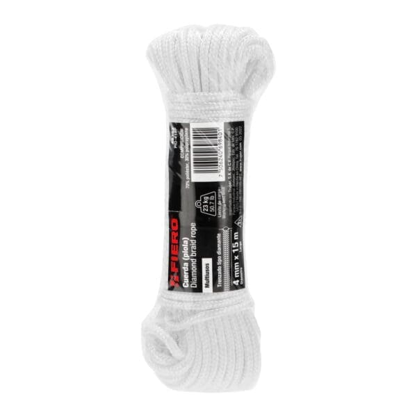 PIOLA POLIESTER BLANCA 4 MM X 15 MTS