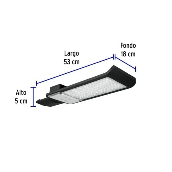 LUMINARIO SUBURBANO DE LED, PLANO, DE ALUMINIO, 100W - Imagen 2