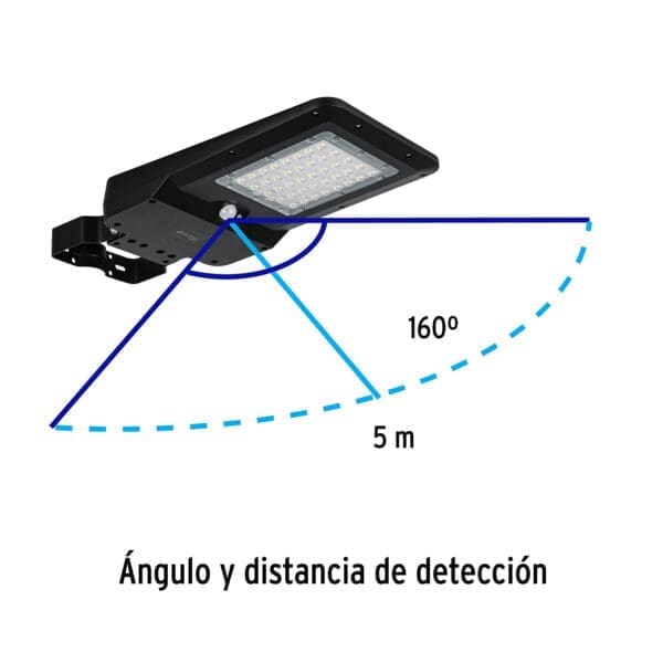 LUMINARIO SUBURBANO DE LED PLANO 15 W CON PANEL SOLAR VOLTECK - Imagen 2