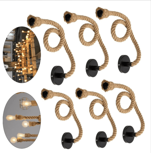 SOCKET COLGANTE VINTAGE T/SOGA BEIGE - Imagen 10