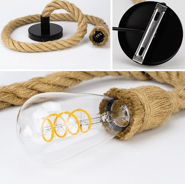 SOCKET COLGANTE VINTAGE T/SOGA BEIGE - Imagen 11