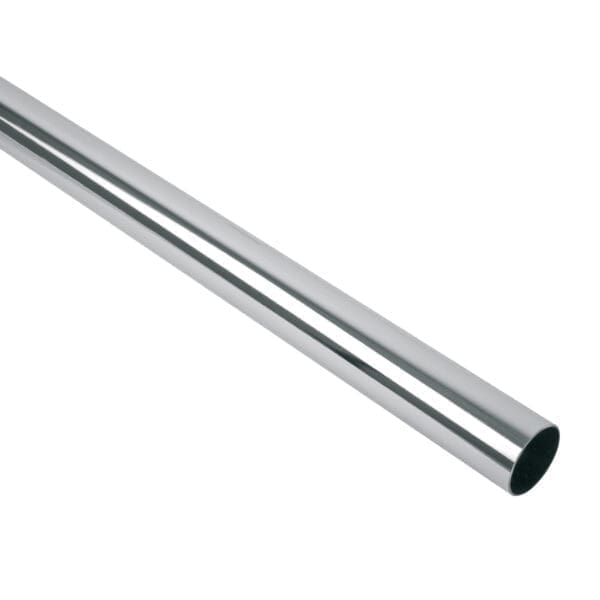 TUBO REDONDO CROMADO PARA CLOSET