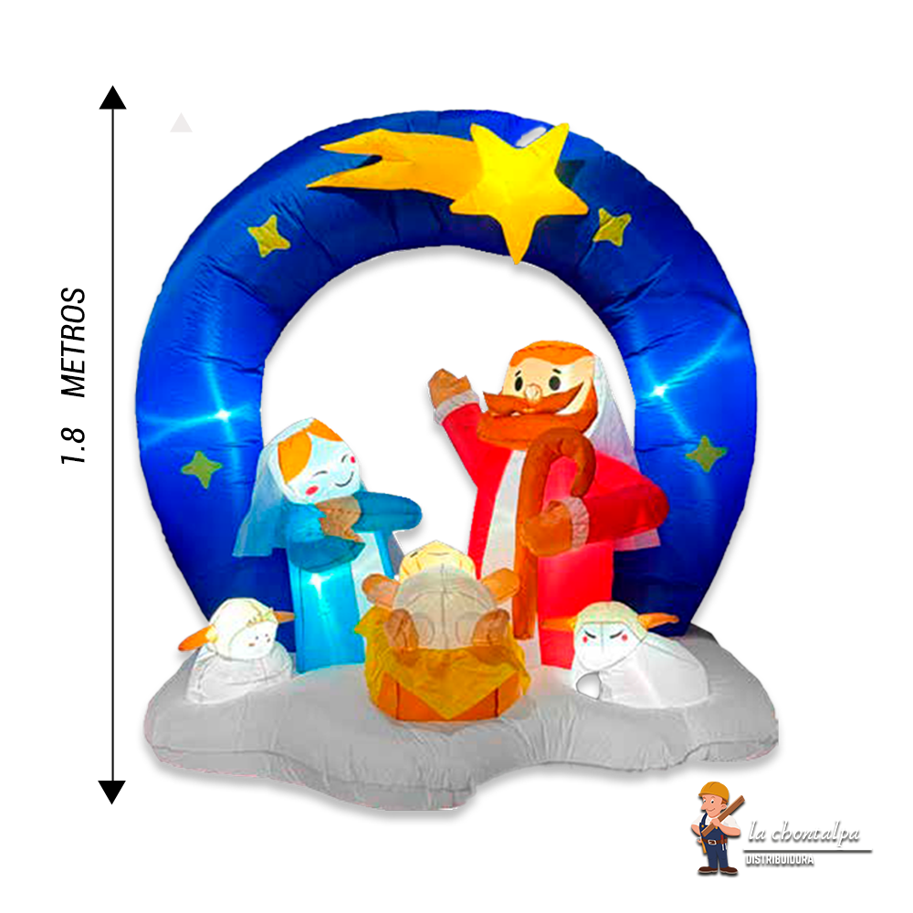 INFLABLE SANTA NACIMIENTO 1.8M