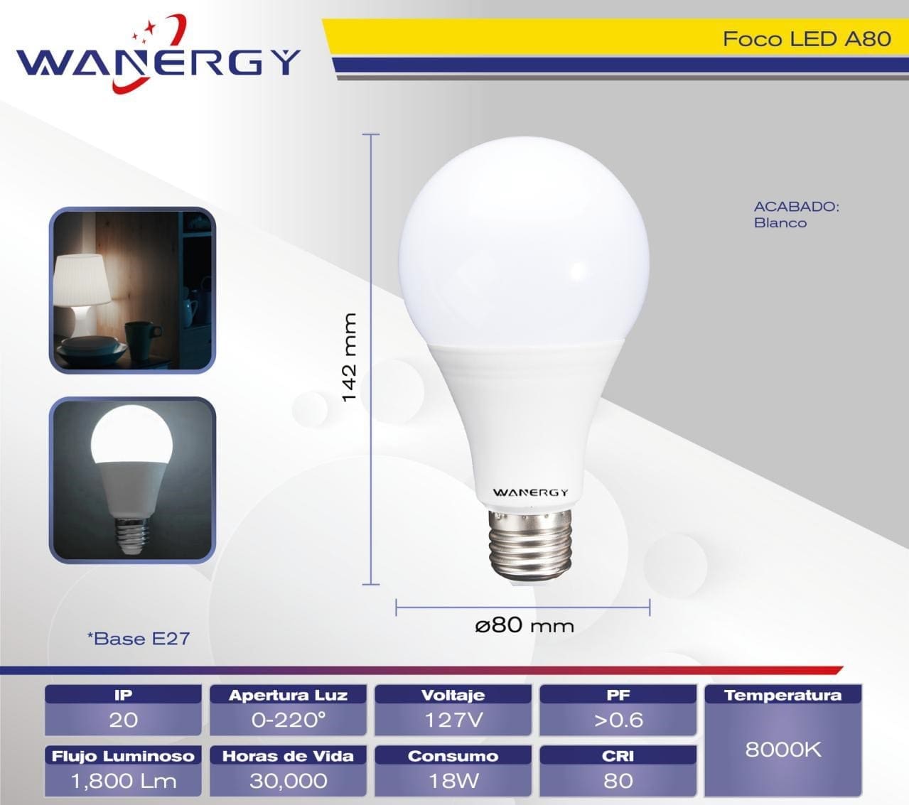 Paquete de 10 focos luz fría, bombillos E27 - Imagen 5